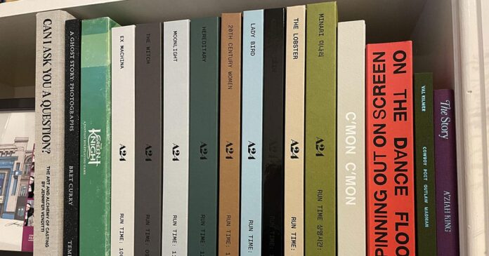 A24 is partnering with the publisher Mack to bring its books and screenplay collections to physical stores