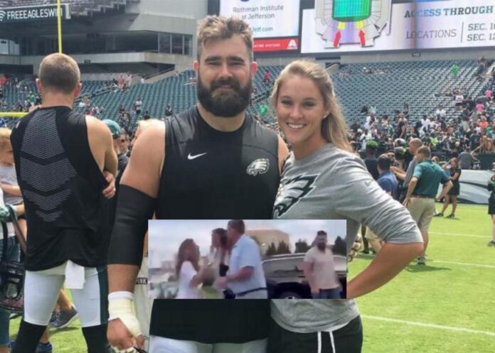 Philadelphia Eagles Legend Jason Kelce and Wife Kylie Harassed by Fan During Date Night
