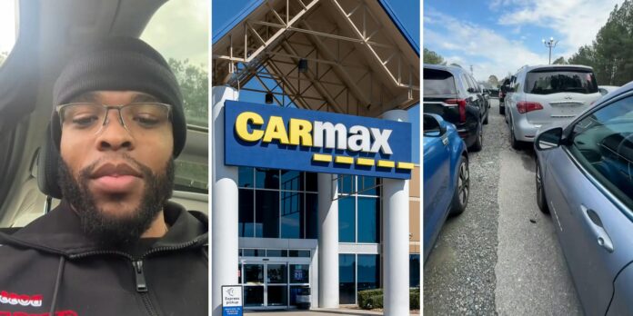 ‘All these cars have stickers’: Expert finds a ton of repos at the CarMax auction. He says that should be a major red flag for customers