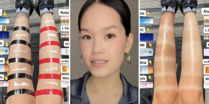 ‘Girly fr sacrificed herself for us’: Woman tries out 10 different sunscreens on her skin, finds out which best protects against the sun