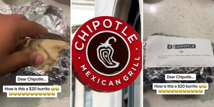 ‘How is this $20?’: Chipotle customer orders double meat steak burrito. He can’t believe what he received