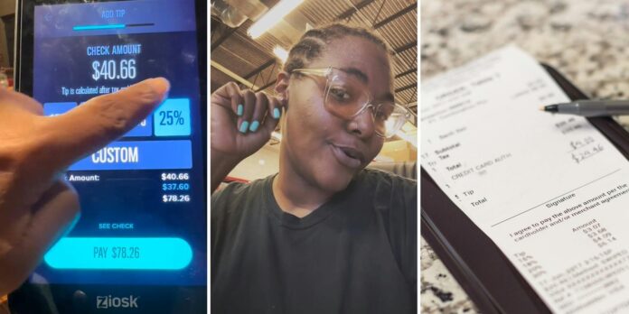 ‘I’m glad I checked’: Customer catches tipping device doing math incorrectly, charging her $22 more than it should