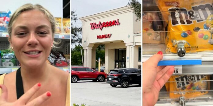 ‘Not them fat shaming over the loud speaker…’: Walgreens shopper can’t buy candy because it’s locked up