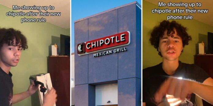 ‘Pulling up w/ ring lights, camera crew, 2 tripods’: Customer considers filming Chipotle order after learning about new ‘phone rule’