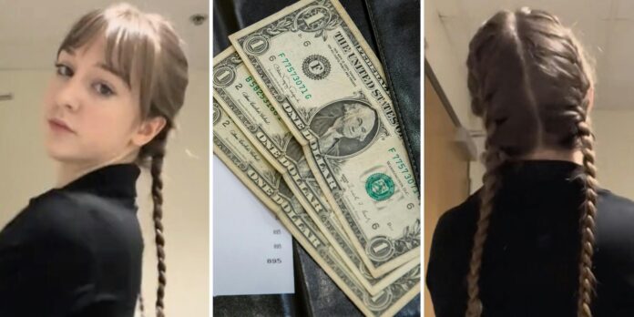 ‘The pigtail theory scares me so much…’: Server shows how much she makes in tips with different hairstyles
