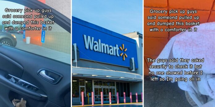 ‘There are really people that can’t just mind their own business’: Woman checks abandoned basket someone left at Walmart