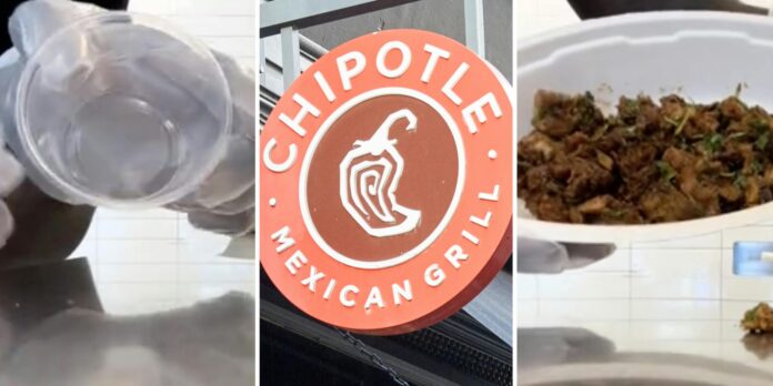 ‘This is what y’all pay for’: Chipotle worker shows what 4 ounces of protein looks like, says workers actually give you more than what you pay for
