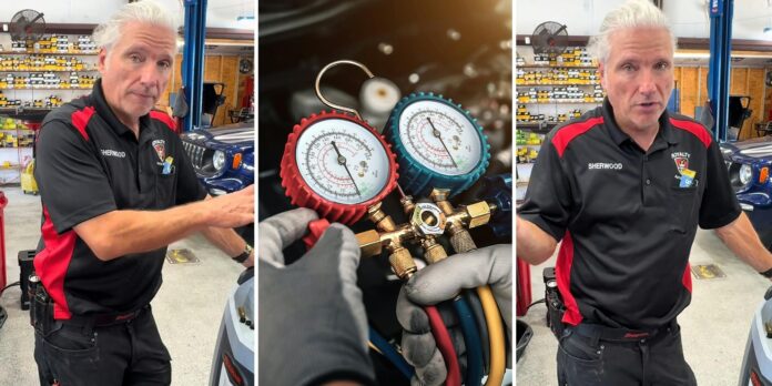 ‘Those little cans and gauges got me through some hot summers!’: Mechanic says you shouldn’t buy air conditioning car kits. It backfires