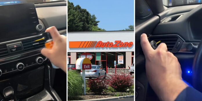 ‘You want to spray all up in there’: Auto Zone customer shows how to fix bad-smelling AC vents in your car for cheap