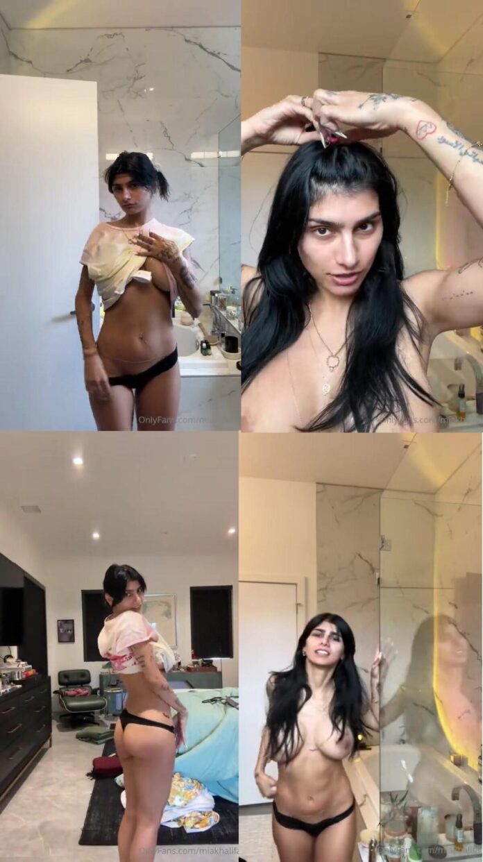 Mia Khalifa Nude Bathroom OnlyFans Livestream Leaked – Influencers GoneWild