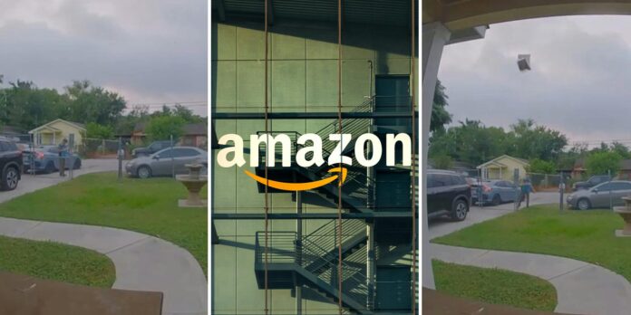 ‘He knew he messed up lol’: Amazon driver delivers package. Customer can’t believe where he left it