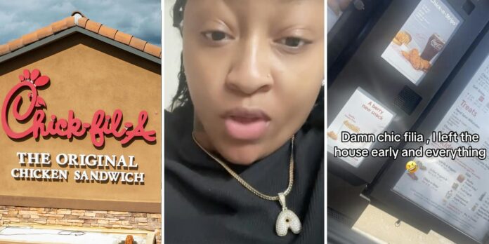 ‘I left the house early and everything’: Chick-fil-A customer gets in drive-thru line before 10:30am. They still won’t sell her breakfast