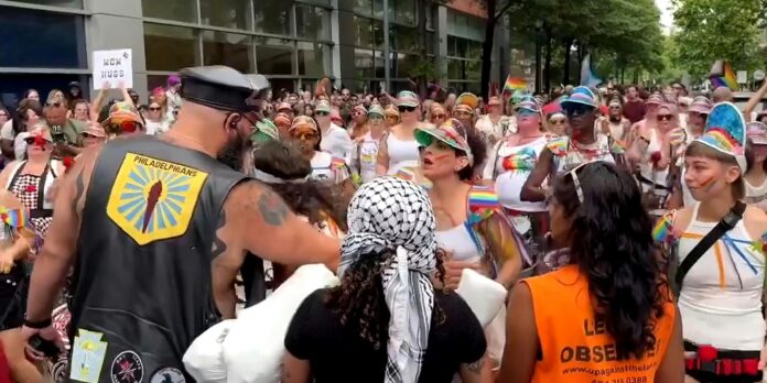 ‘Intersectional civil war’: Clash between Pride marchers, Palestine supporters quickly becomes right-wing meme