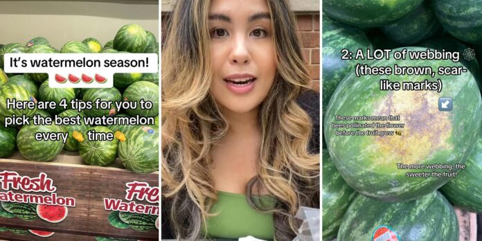 ‘Look for a yellow spot’: Grocery shopper shares 5 tips to picking the best watermelon