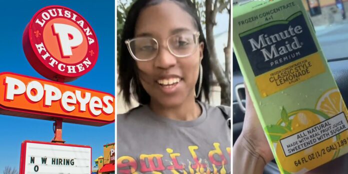 ‘Popeyes employees will give you whatever to make at home’: Popeyes customer finds out how chain’s frozen lemonade is made after not wanting to wait