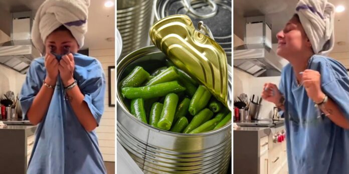 ‘They’re gonna lie to u when they test it’: Woman finds something unusual in can of green beans