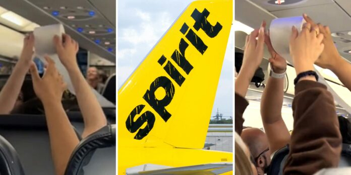 ‘This is cruise ship activities’: Spirit Airlines passenger shows what flight attendants do when they’re stuck on the tarmac for over an hour