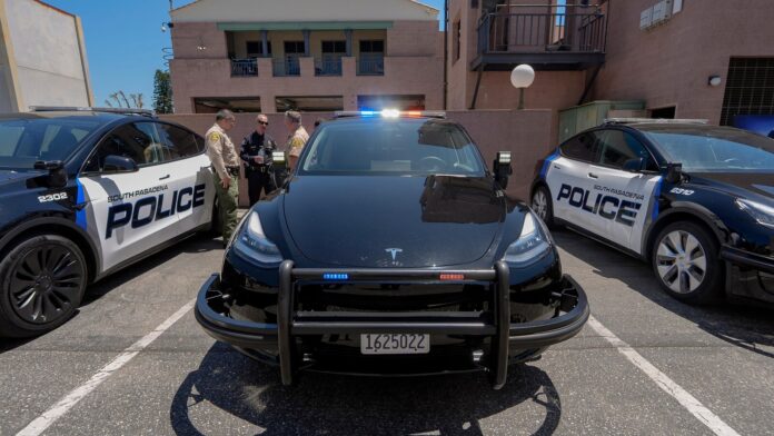 California city unveils nation’s first all electric vehicle police fleet