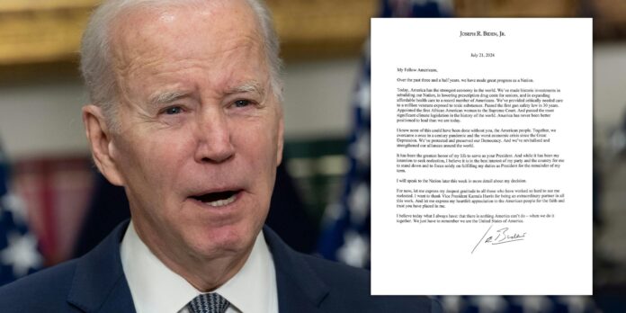 Fake forensic ‘experts’ think they can prove Biden didn’t sign his dropout letter