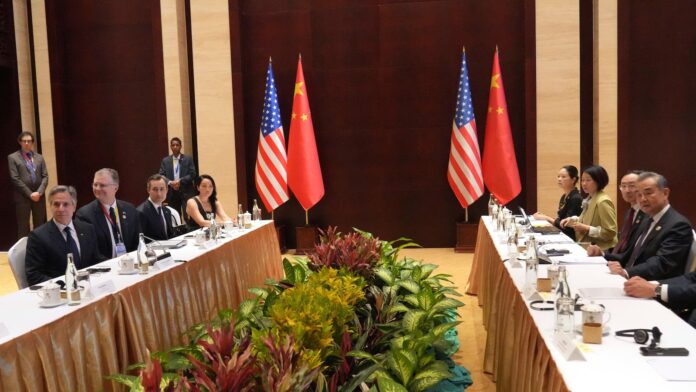 The US and China air global differences as their top diplomats meet for sixth time since last year