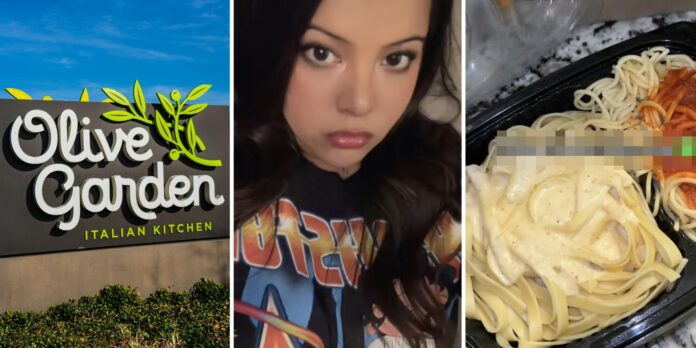 ‘Comes with breadsticks and a drink too’: Olive Garden customer gets fettuccine AND spaghetti for only $6.99. Here’s how she did it