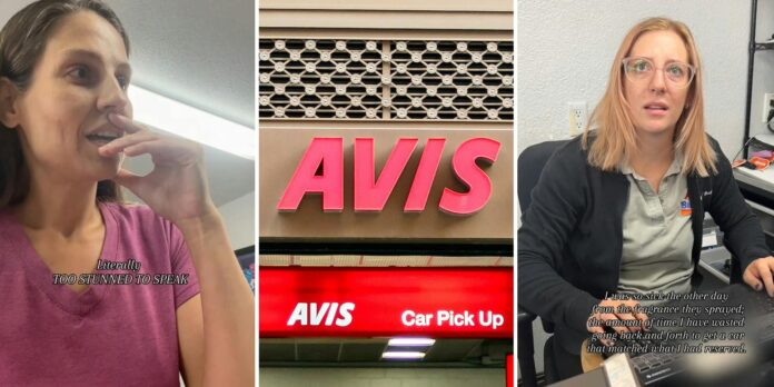 ‘Crazy lady’: Customer catches Avis workers talking smack about her on sticky note they accidentally left on car key