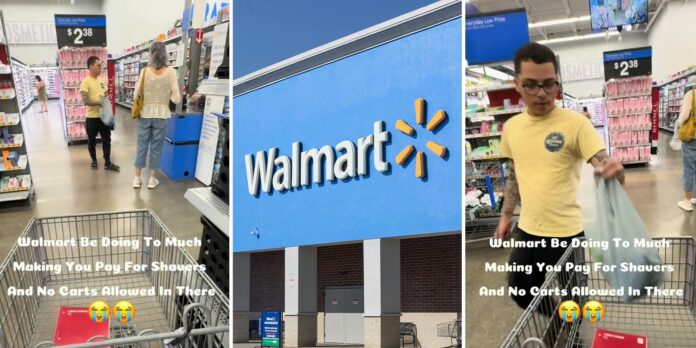 ‘Made me start going to target’: Walmart shopper says her cart wasn’t allowed in makeup section, was forced to pay for shavers right then and there