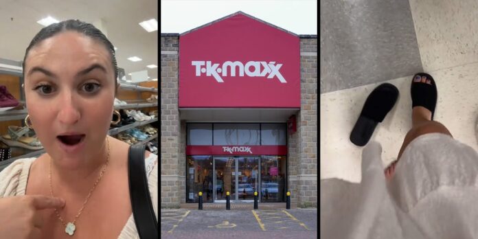 ‘Someone took my shoes’: Woman tries on shoes at T.J. Maxx. Now she has to go through store barefoot