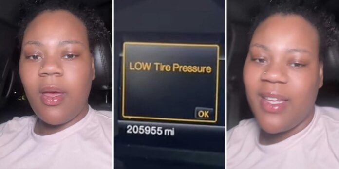 ‘You needed new tires last like three seasons ago’: Woman’s low tire pressure light comes on. She can’t believe what was really going on with her tire