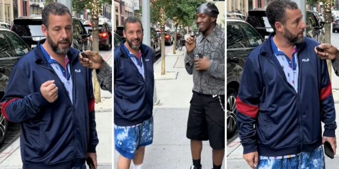 Adam Sandler describes his iconic style to TikTok street interviewer: ‘I don’t think about it too much’