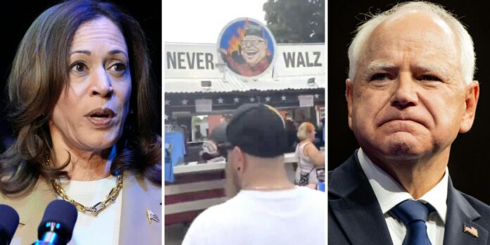 After Minnesota State Fair ‘Never Walz’ booth blows up, Harris fans troll back