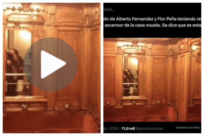 Alberto Fernandez and Flor Pena Viral Elevator Video