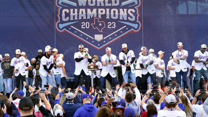 Biden is hosting the 2023 World Series champion Texas Rangers at the White House on Thursday