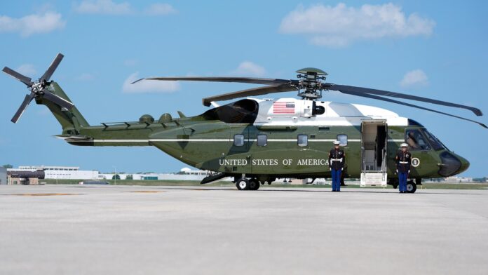 Biden takes inaugural flight in long-delayed new ‘Marine One’ helicopter