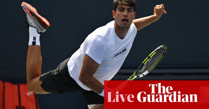 Carlos Alcaraz v Li Tu: US Open 2024 first round – live