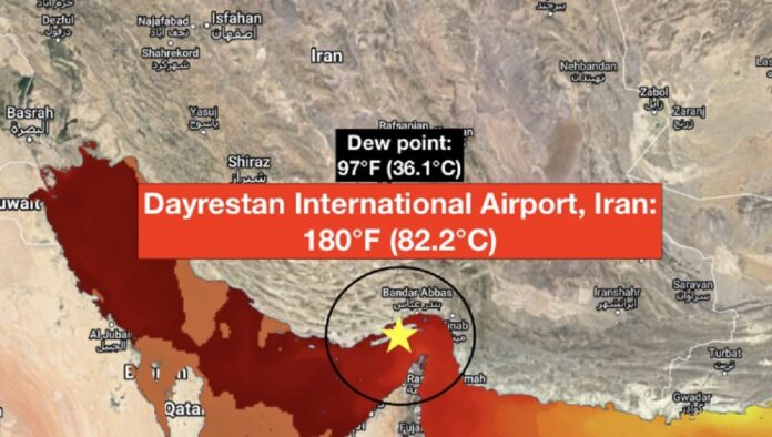 Iran village records scorching 82.2°C heat index