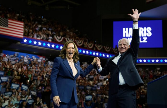 Kamala Harris draws huge crowds in first campaign tour