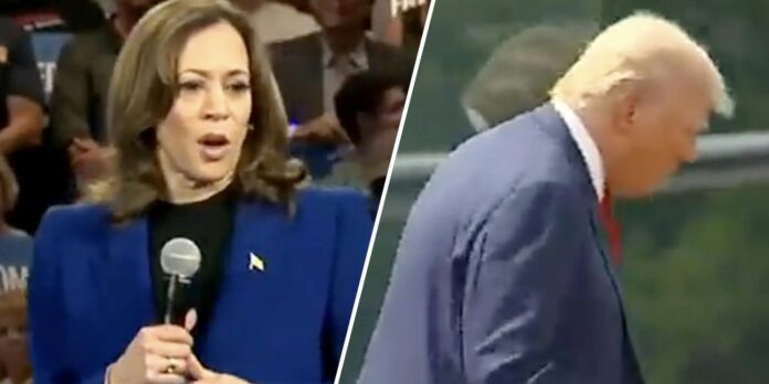 MAGA fans praise Trump for stopping rally to check on attendee—hours after accusing Harris of faking similar incident