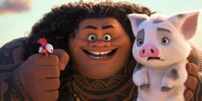 Moana protects Hei-Hei from Kakamora in a new trailer for Disney’s Moana 2