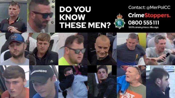 Police release CCTV images after far-right violence across