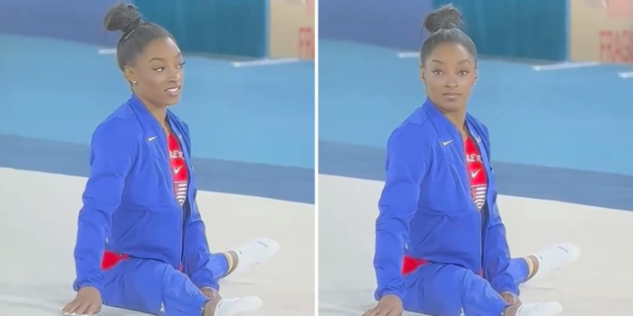 Simone Biles turning to stare at the camera turned into some solid memes