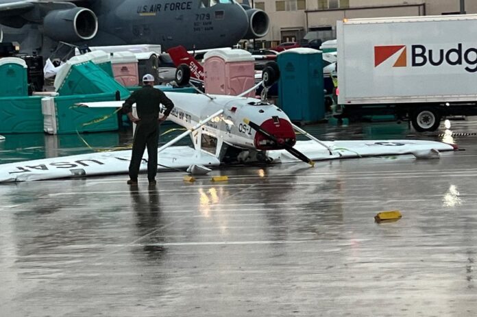 Storm halts McConnell airshow, injures 10 amid high winds