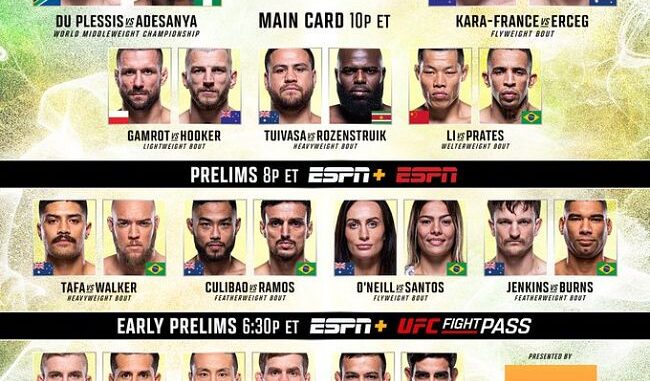 UFC 305 du Plessis vs Adesanya 2024