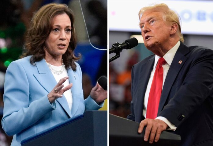 Kamala Harris, Donald Trump Unite Here