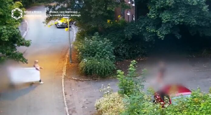 Woman caught dumping rubbish on Shropshire street