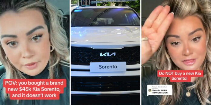 ‘Always go with Honda or Toyota’: Woman buys a $45,000 Kia Sorento brand new. She has a laundry list of problems already