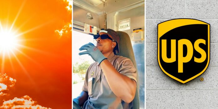 ‘Amazon out here smashing down the street A/C on full blast’: Delivery driver blasts UPS for no air conditioning during heat wave