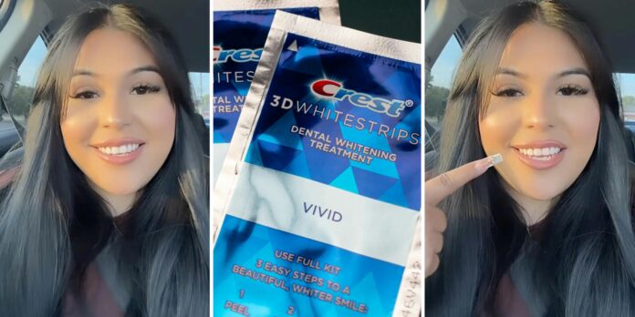 ‘Game changer’: Woman shares her secret to whitening teeth. She uses Crest strips—but with a trick