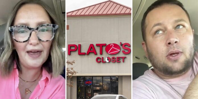 ‘I always have my husband go’: Woman calls out Plato’s Closet after sending her husband in with the same clothes. She can’t believe how much they paid him