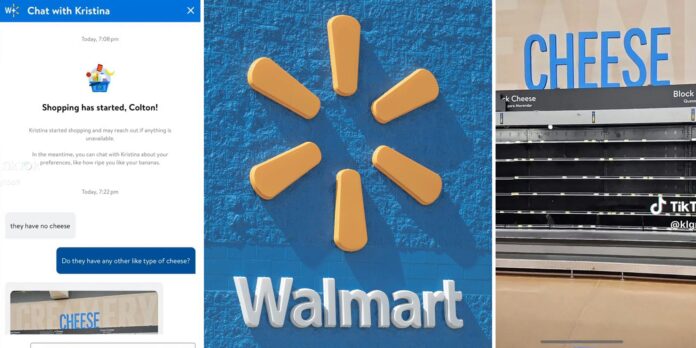 ‘I just wanted my cheese’: Shopper places Walmart delivery order. She can’t believe the message they sent her